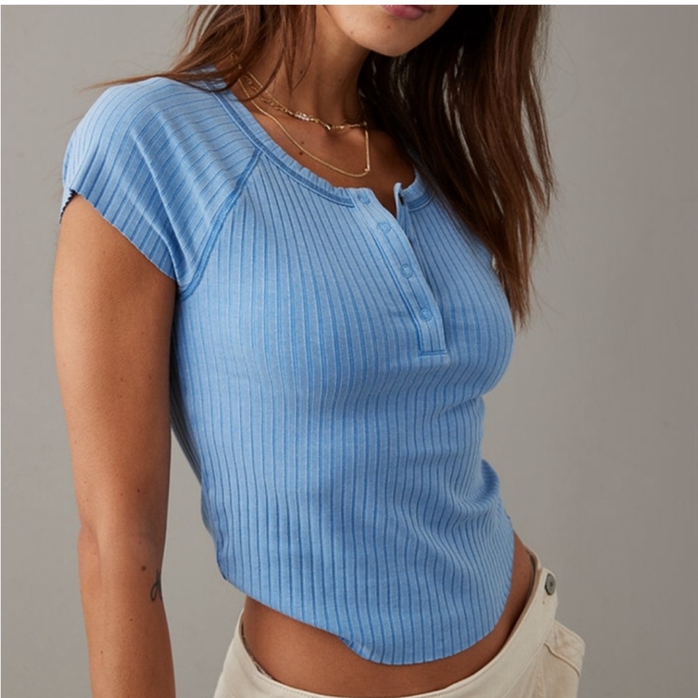 American Eagle Blue Top